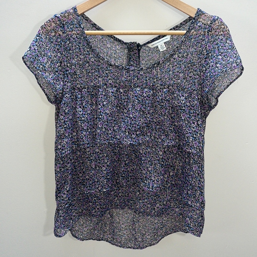 NWOT American Eagle Ruffle Blouse